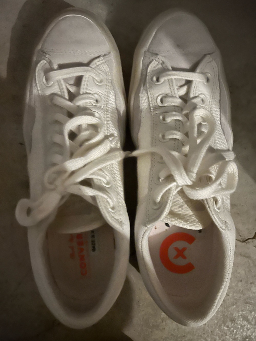 Converse White Low Top Sneakers
